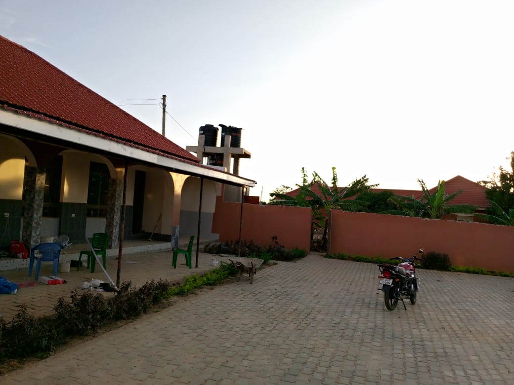 Evening view of spacious compound