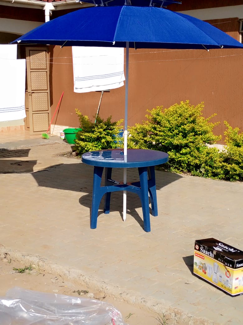 Outdoor seating and recreational areas